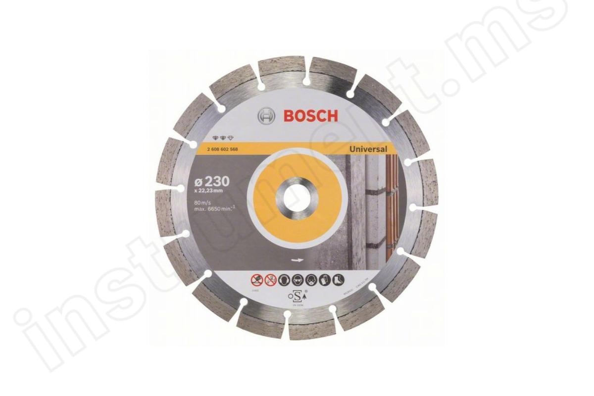Алмазный диск Bosch Expert for Universal, d=230х12х22,2мм   арт.2608602568 - фото 1