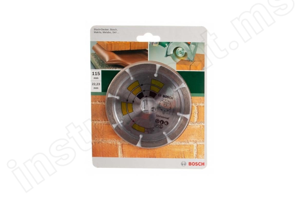 Алмазный диск универсальный Bosch 115х7х22,2мм 2609256400 - фото 1