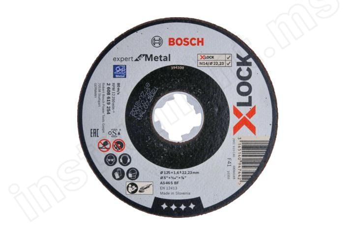 Отрезной круг 125х1,6х22 по металлу Bosch X-Lock Expert for Metal   арт.2608619254 - фото 1