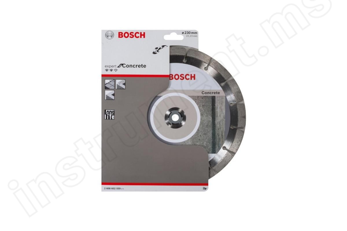 Алмазный диск Bosch Expert for Concrete, d=230х10х22,2мм   арт.2608602559 - фото 2