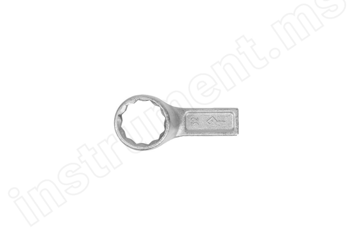 Ключ накидной 32мм односторонний КЗСМИ, оцинкованный   арт.129887 - фото 2