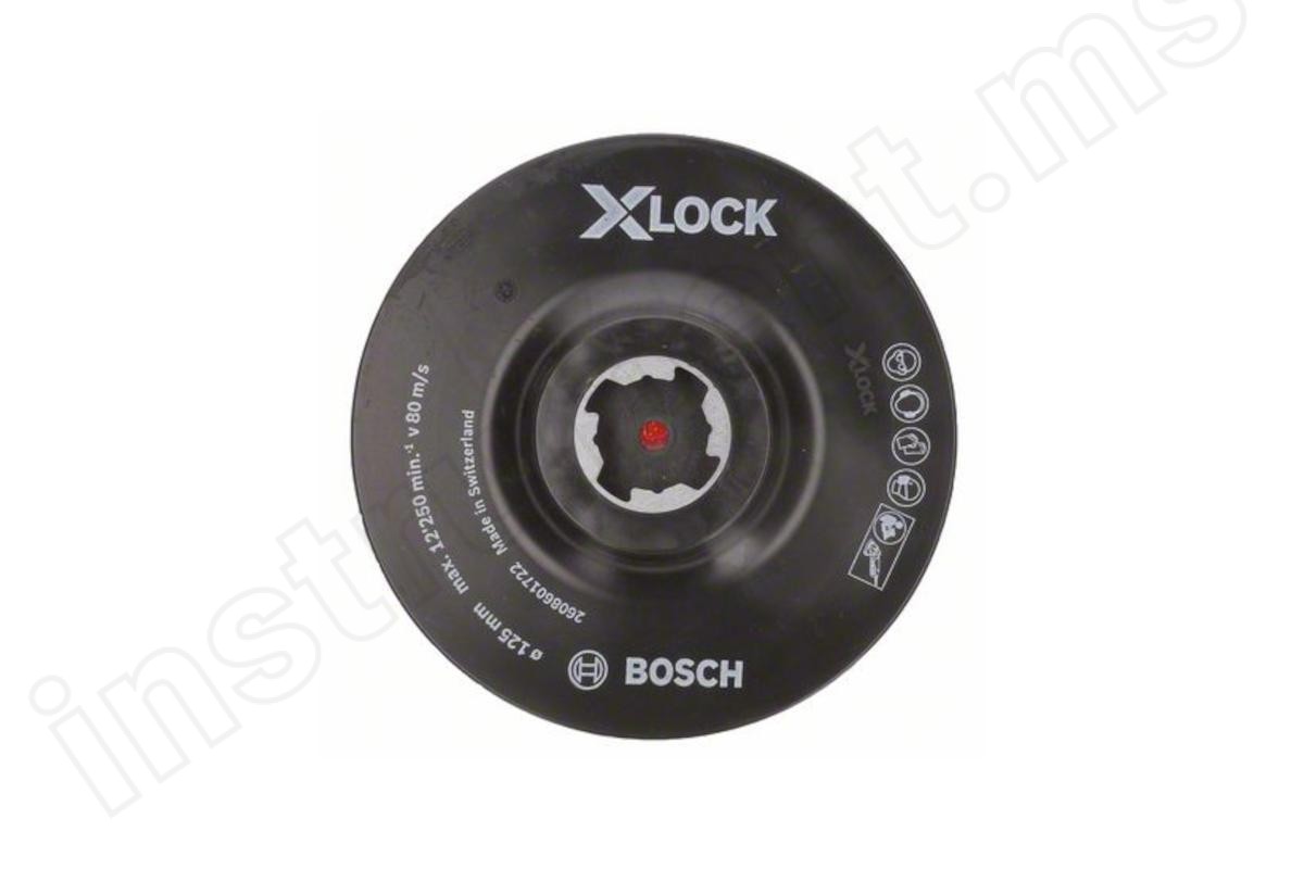 Тарелка опорная Bosch X-Lock 125мм, на липучке   арт.2608601722 - фото 4
