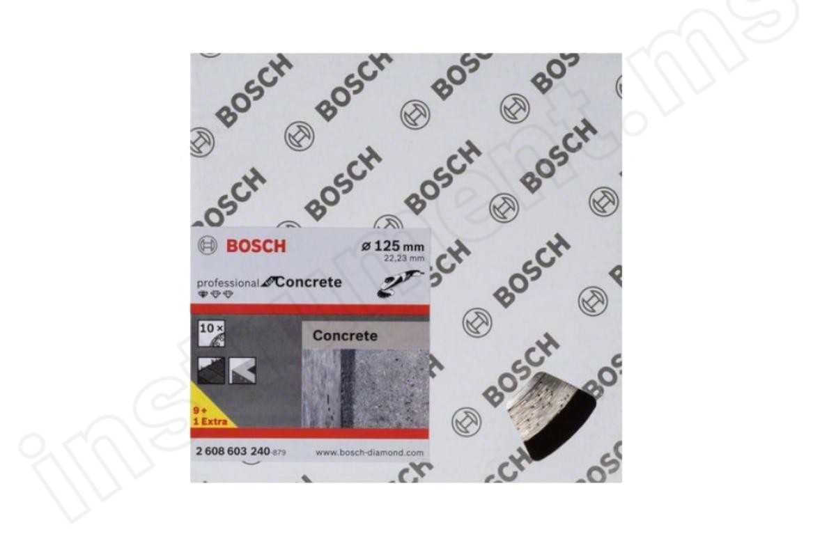 Алмазный диск Standard for Concrete Bosch d=125х10х22,2мм 2608603240 - фото 2