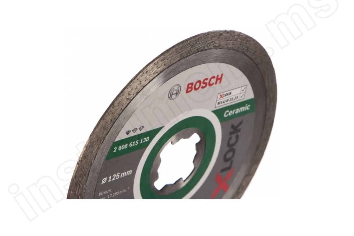 Алмазный диск X-Lock Standard for Ceramic Bosch d=125х7х22,2мм 2608615138 - фото 2