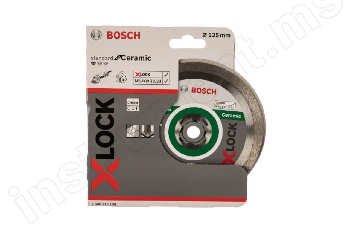 Алмазный диск X-Lock Standard for Ceramic Bosch d=125х7х22,2мм 2608615138 - фото 3